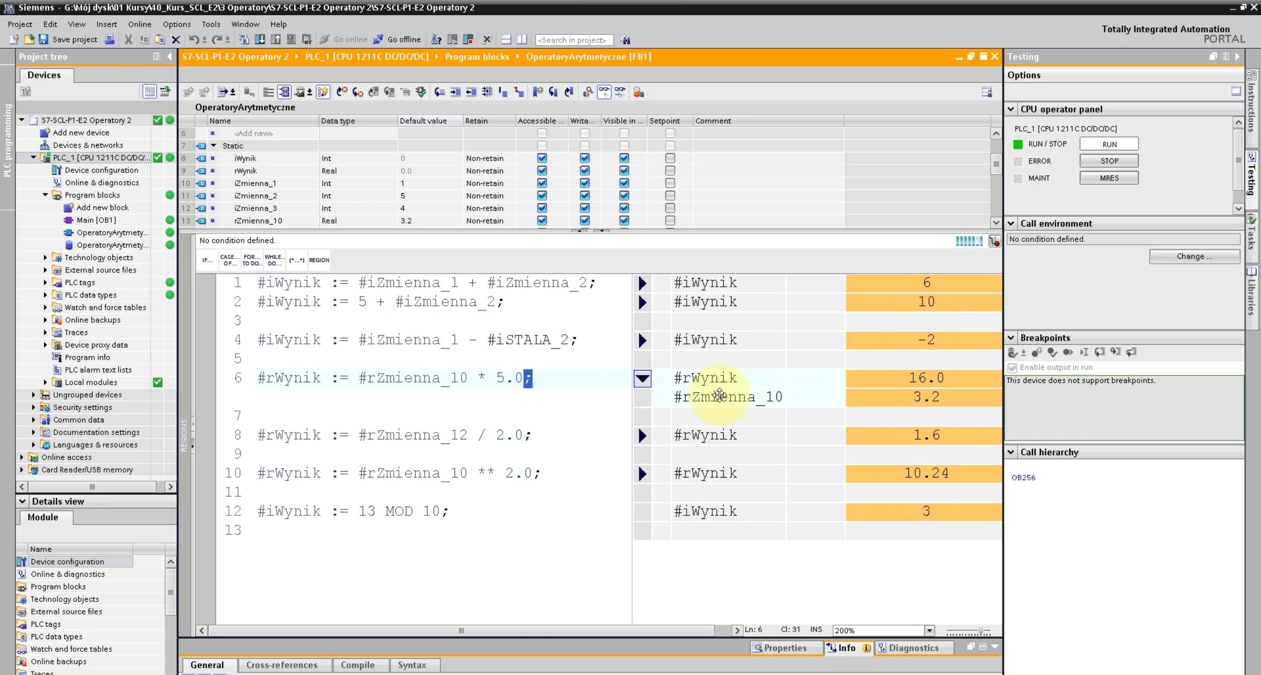Język tekstowy SCL, a programowanie PLC