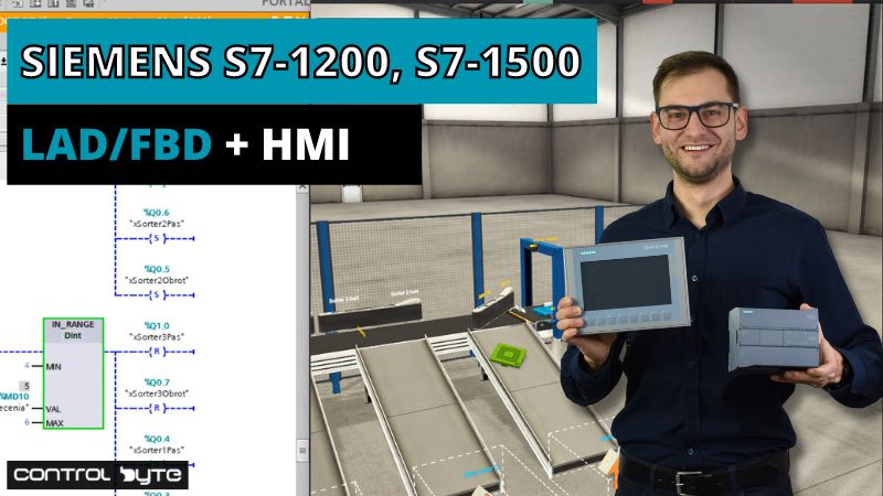 Programowanie PLC Siemens S7-1200/S7-1500 w języku LAD/FBD i paneli HMI