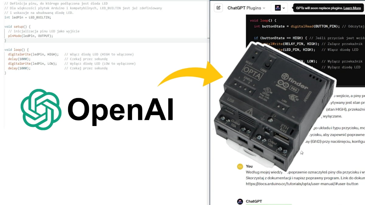 Programowanie Sterownika Finder OPTA za Pomocą Chat GPT