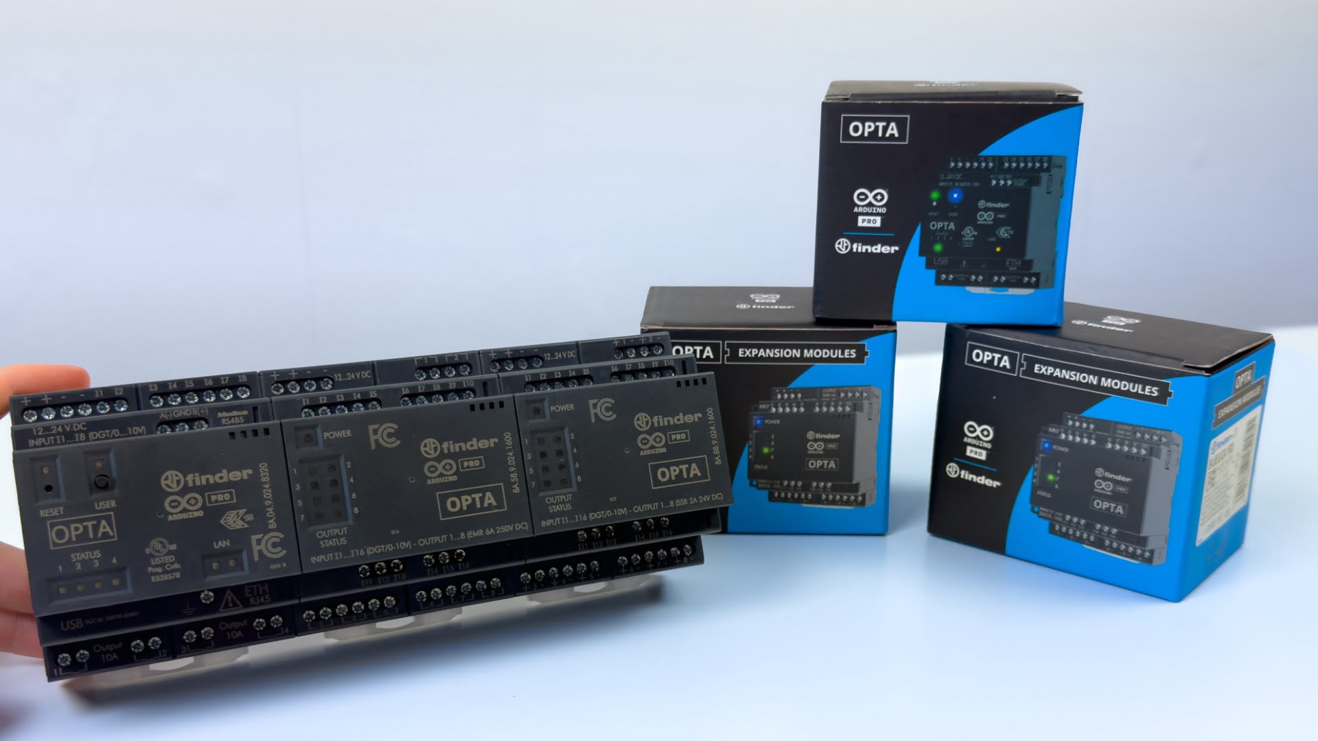 Jak podłączyć i skonfigurować moduły rozszerzeń dla Finder OPTA?