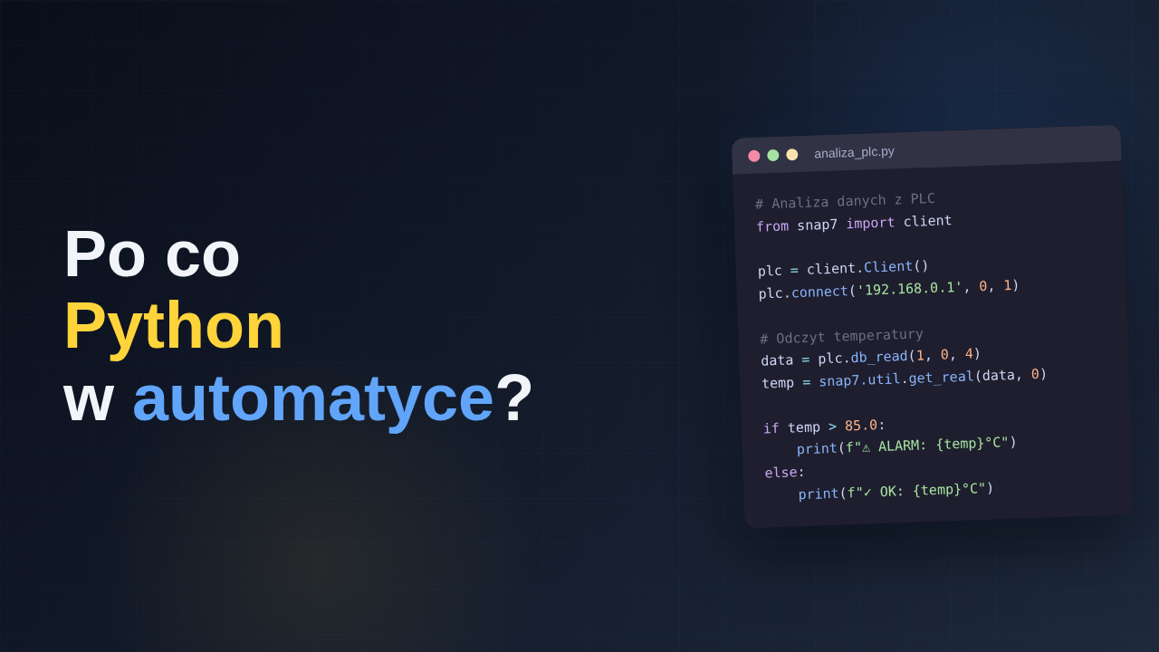 Po co Python w automatyce przemysłowej?