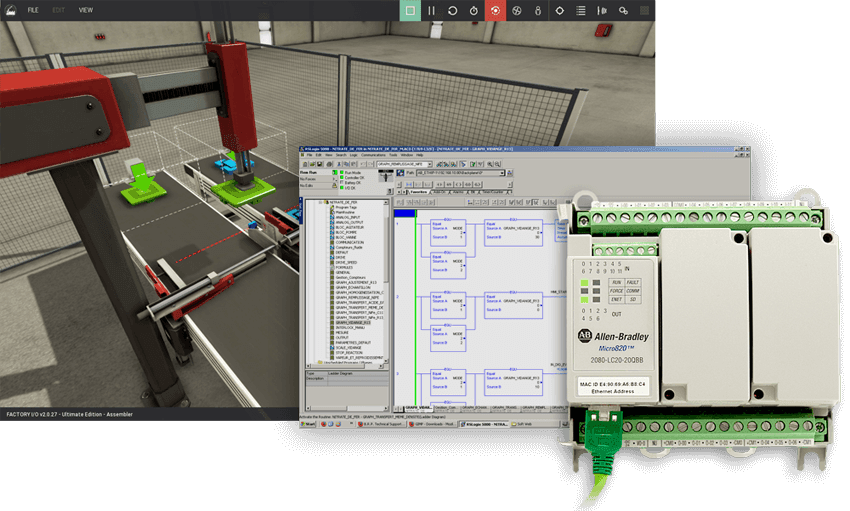 Factory I/O Edycja Allen-Bradley - pudełko produktu