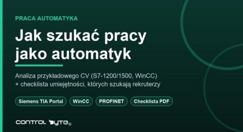 Jak szukać pracy jako automatyk: analiza CV i checklista umiejętności