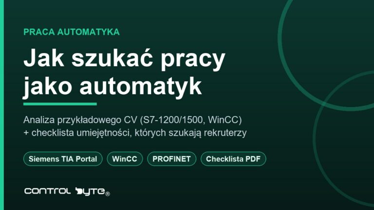 Jak szukać pracy jako automatyk: analiza CV i checklista umiejętności