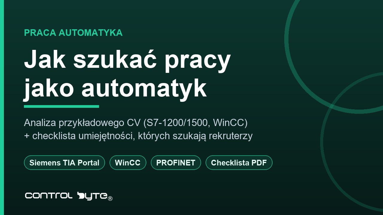 Jak szukać pracy jako automatyk lub robotyk? Analiza CV i checklista umiejętności