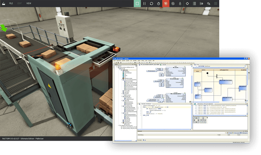 Factory I/O Edycja Modbus & OPC - pudełko produktu