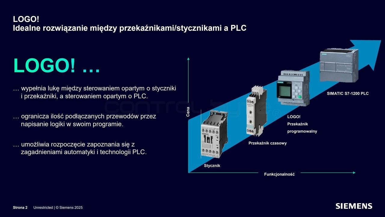 LOGO! 8 jako idealne rozwiązanie między przekaźnikami i stycznikami a sterownikiem PLC