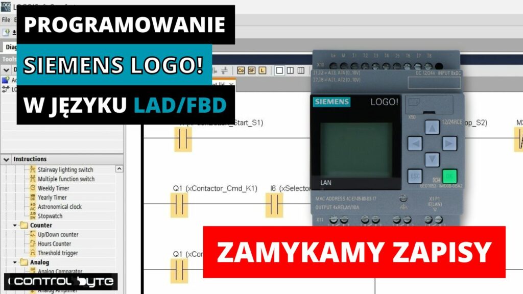 ⚠️ Koniec zapisów na kurs Siemens LOGO! (LAD/FBD)