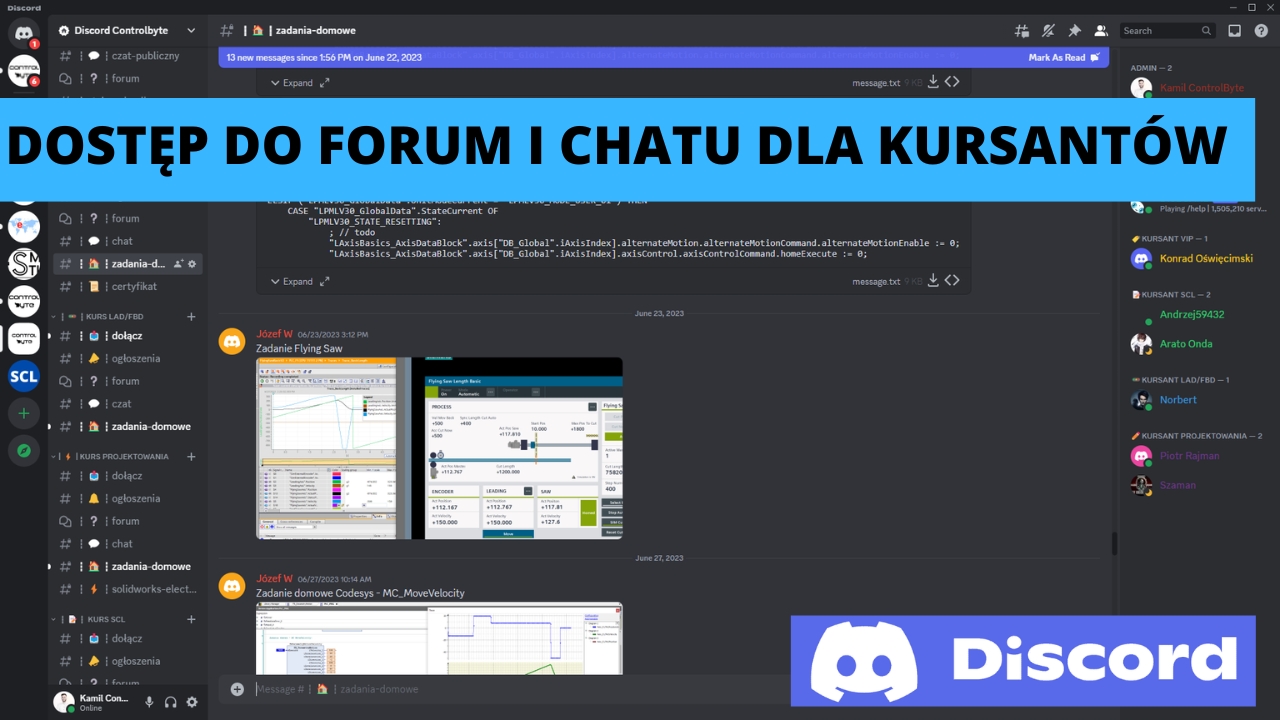 BONUS #2 - Discord: forum i czat kursantów