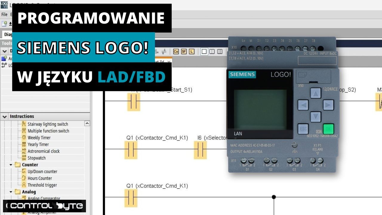 Kurs programowania sterownika Siemens LOGO! 8 w LAD i FBD
