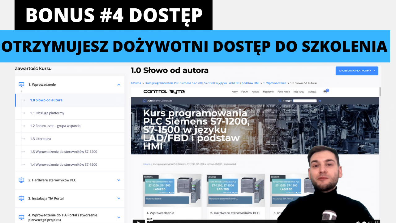 BONUS #4 - Dożywotni dostęp do szkolenia