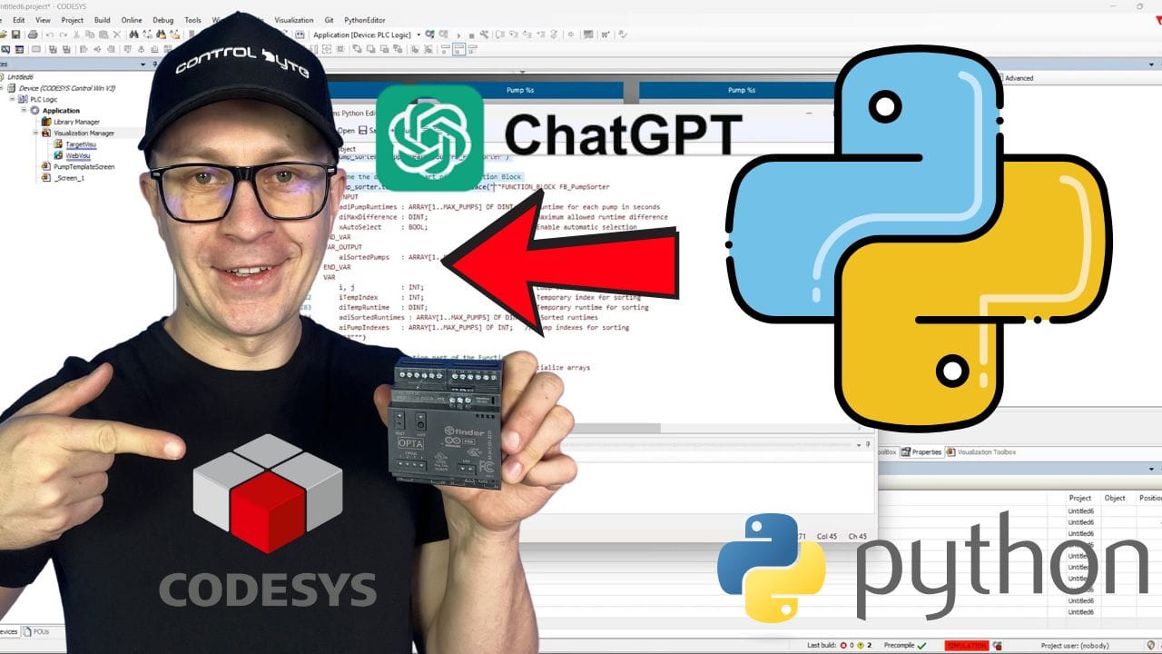 Tworzenie skryptów Python do generowania programu PLC w Codesys
