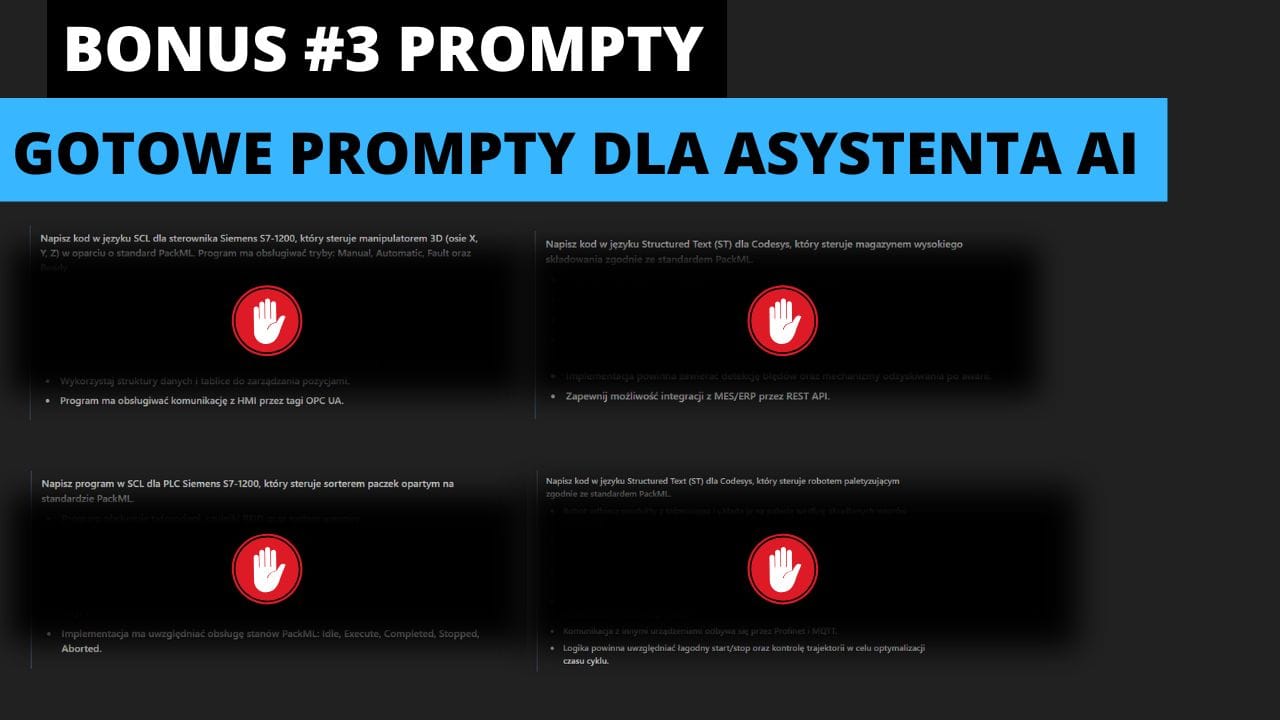 BONUS #3 - Gotowe prompty do AI