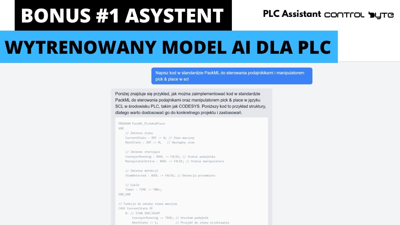 BONUS #1 - Prywatny asystent AI do programowania PLC