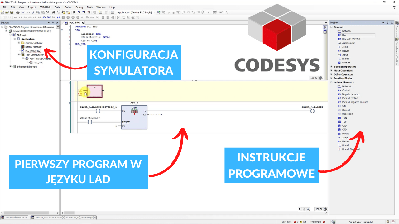 Projekt PLC w środowisku Codesys