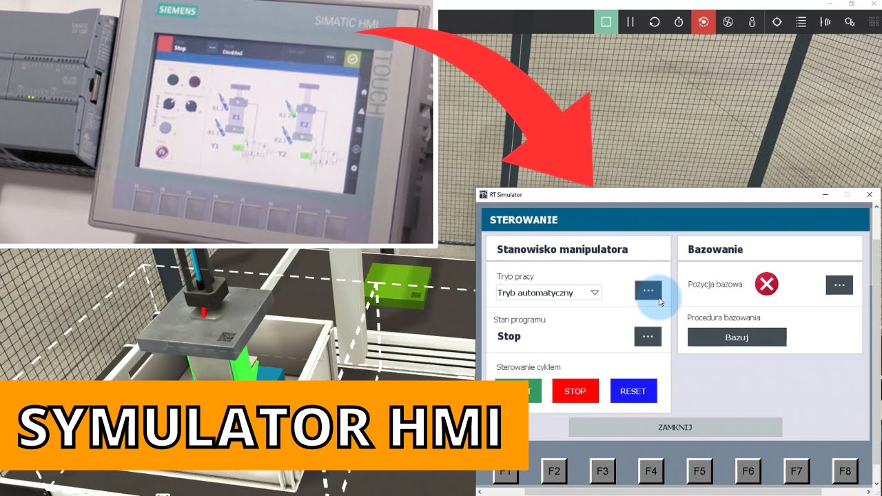 Symulator panelu HMI Siemens