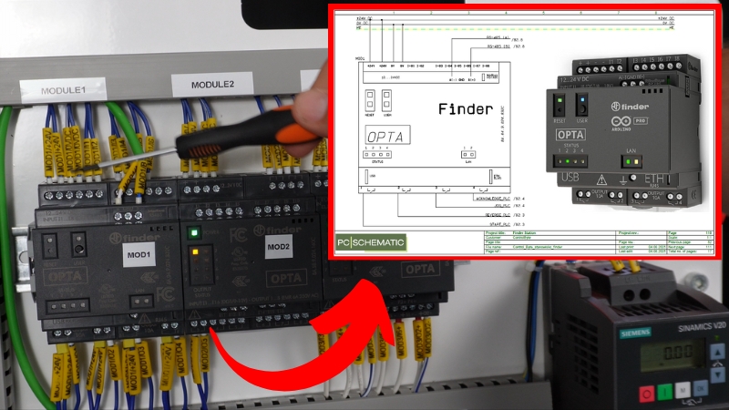 BONUS #4 - Podłącz PLC ze schematem elektrycznym