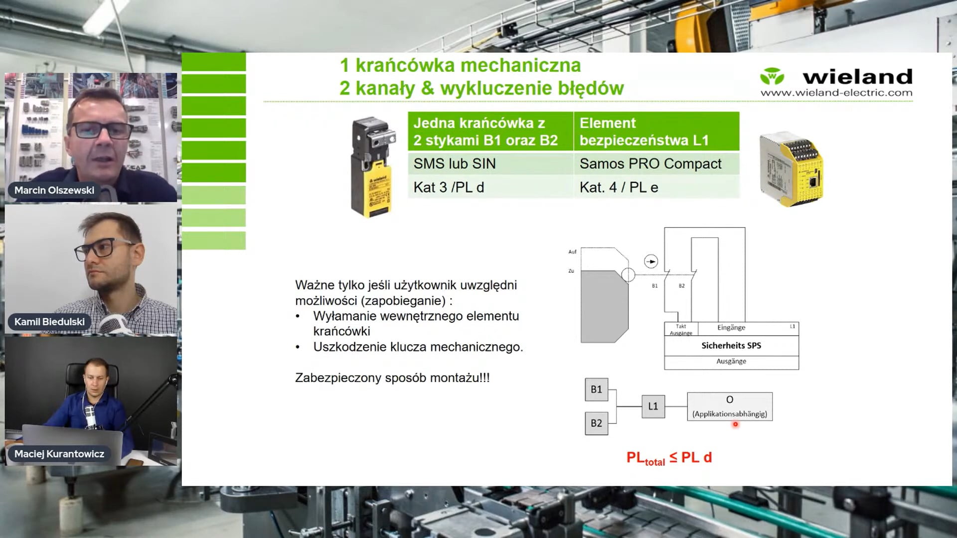 Układy bezpieczeństwa maszyn we współpracy z firmą Wieland Electric - wprowadzenie