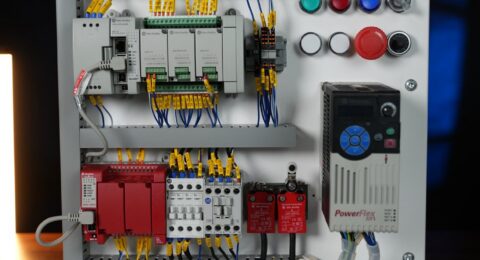 PLC Trainer ControlByte - przenośny panel szkoleniowy z Allen-Bradley Micro800