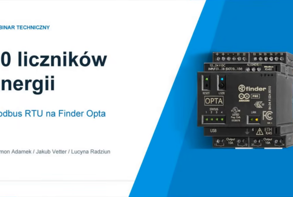Webinar ControlByte i Finder: 40 liczników energii Modbus RTU na Finder Opta